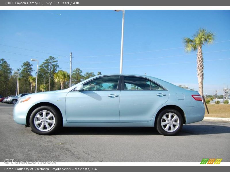 Sky Blue Pearl / Ash 2007 Toyota Camry LE