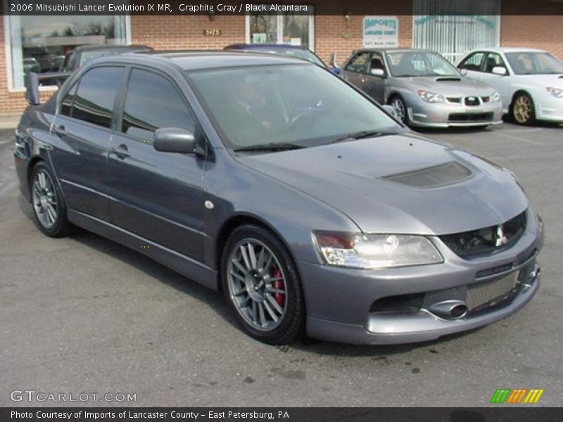 Graphite Gray / Black Alcantara 2006 Mitsubishi Lancer Evolution IX MR