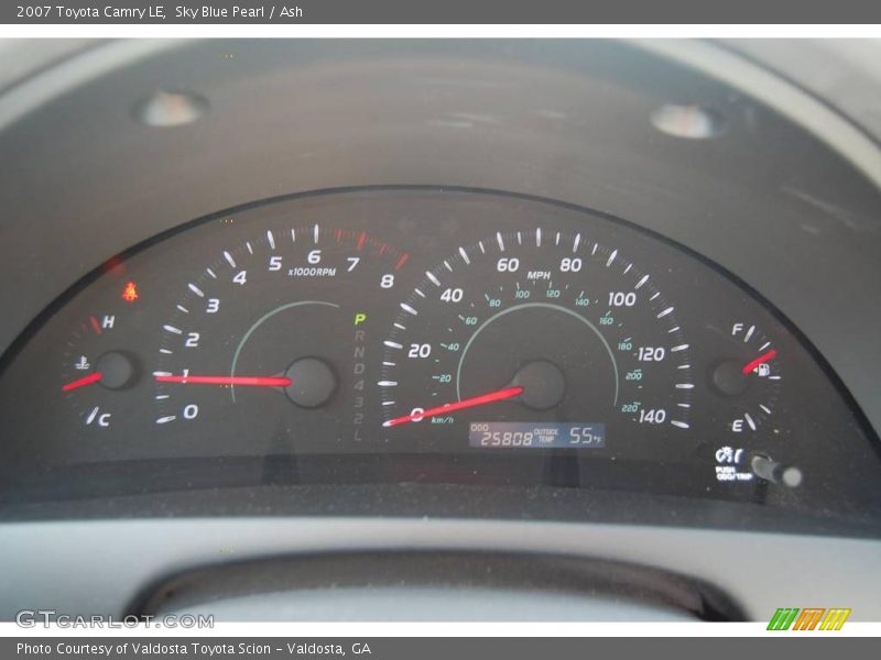 Sky Blue Pearl / Ash 2007 Toyota Camry LE