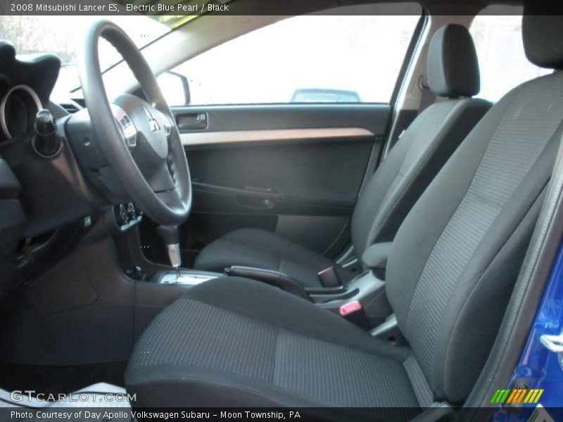 Electric Blue Pearl / Black 2008 Mitsubishi Lancer ES