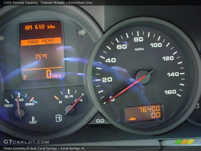 Titanium Metallic / Stone/Steel Grey 2005 Porsche Cayenne