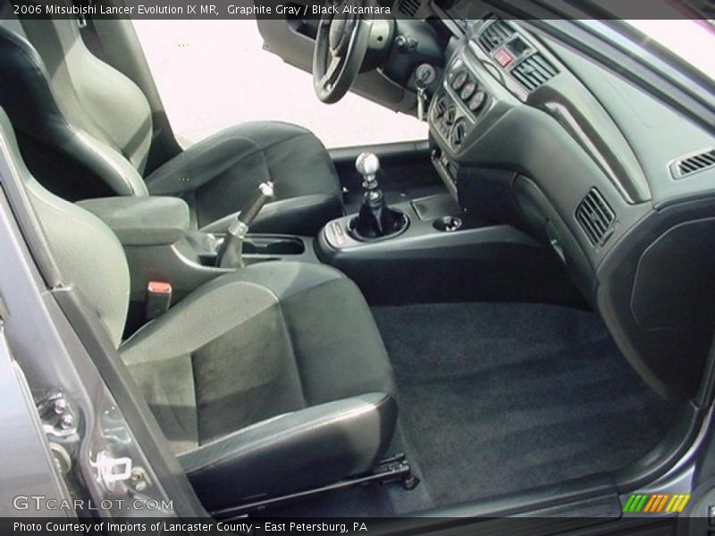 Graphite Gray / Black Alcantara 2006 Mitsubishi Lancer Evolution IX MR