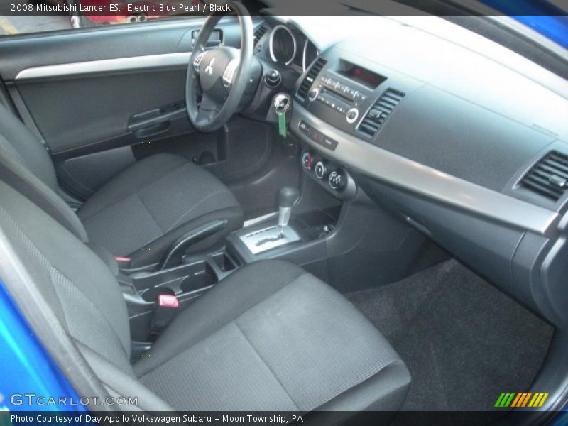 Electric Blue Pearl / Black 2008 Mitsubishi Lancer ES