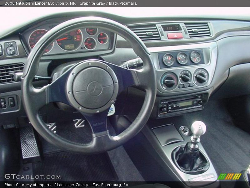 Graphite Gray / Black Alcantara 2006 Mitsubishi Lancer Evolution IX MR