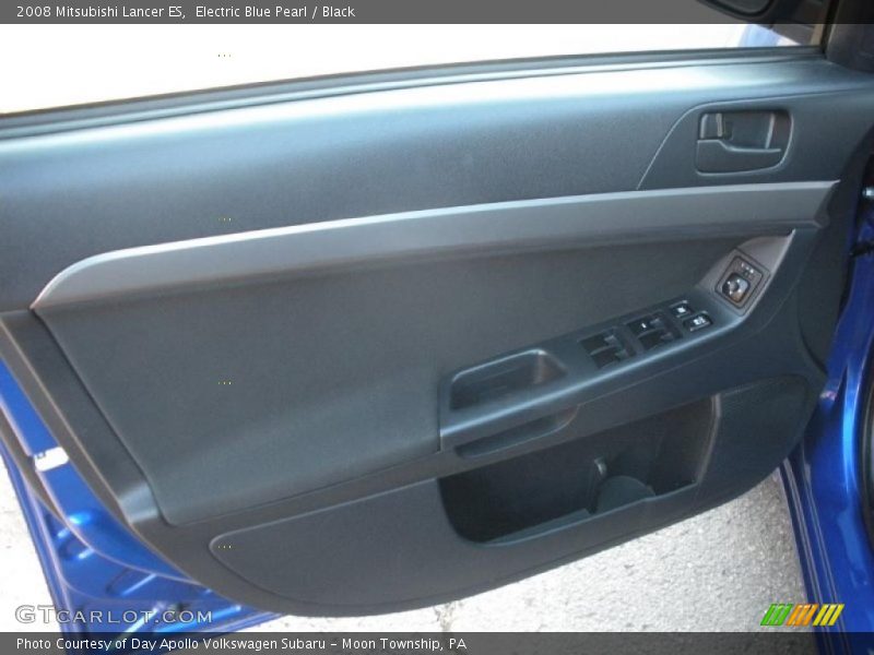 Electric Blue Pearl / Black 2008 Mitsubishi Lancer ES