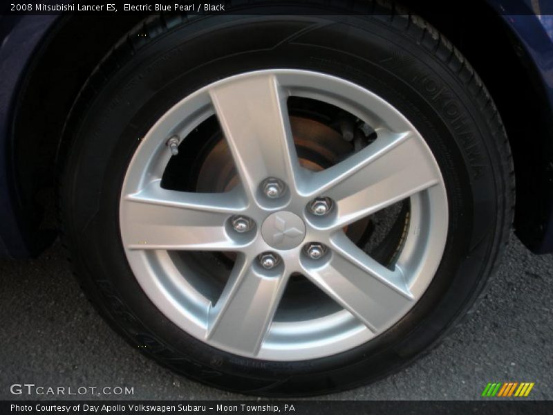 Electric Blue Pearl / Black 2008 Mitsubishi Lancer ES