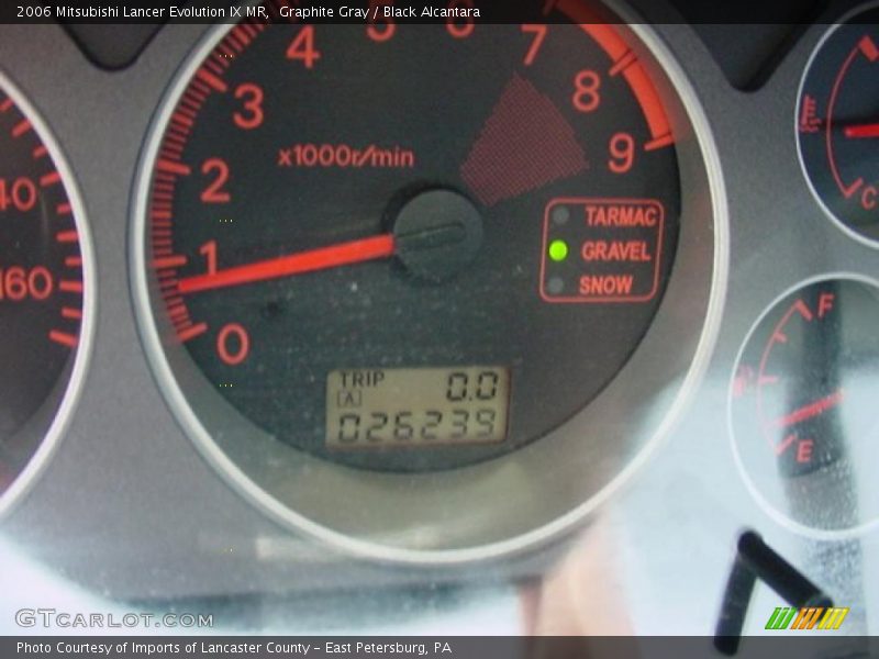Graphite Gray / Black Alcantara 2006 Mitsubishi Lancer Evolution IX MR