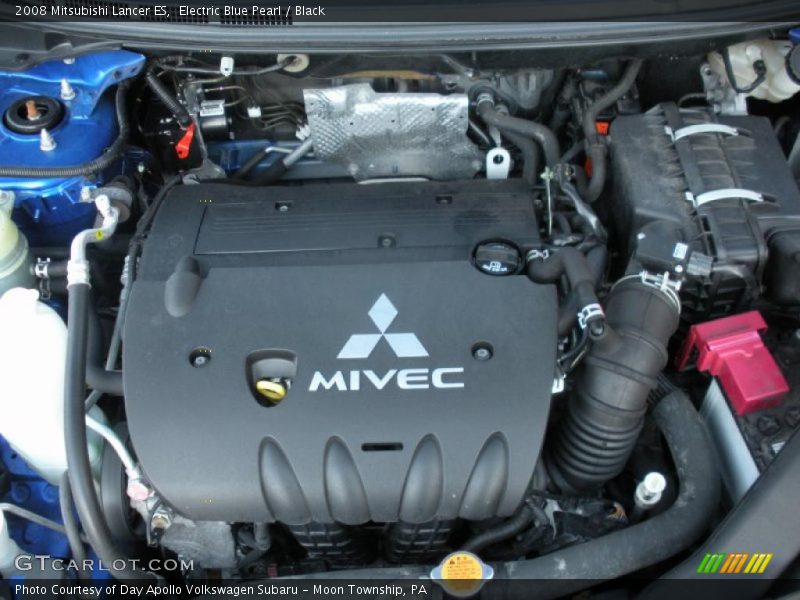 Electric Blue Pearl / Black 2008 Mitsubishi Lancer ES