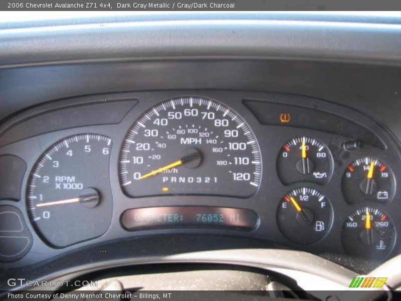 Dark Gray Metallic / Gray/Dark Charcoal 2006 Chevrolet Avalanche Z71 4x4