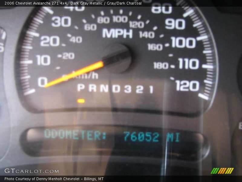 Dark Gray Metallic / Gray/Dark Charcoal 2006 Chevrolet Avalanche Z71 4x4