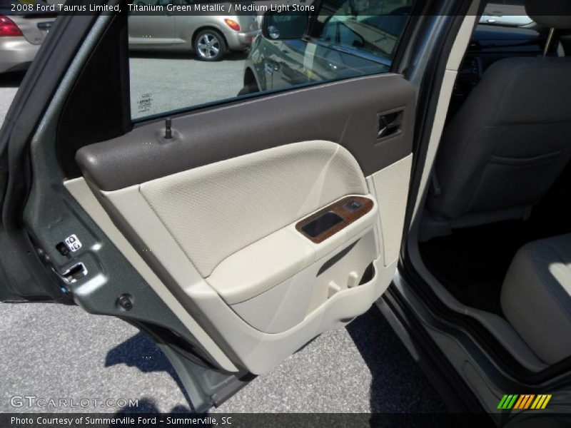 Titanium Green Metallic / Medium Light Stone 2008 Ford Taurus Limited