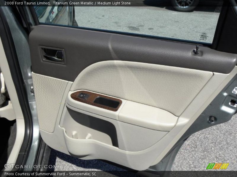 Titanium Green Metallic / Medium Light Stone 2008 Ford Taurus Limited