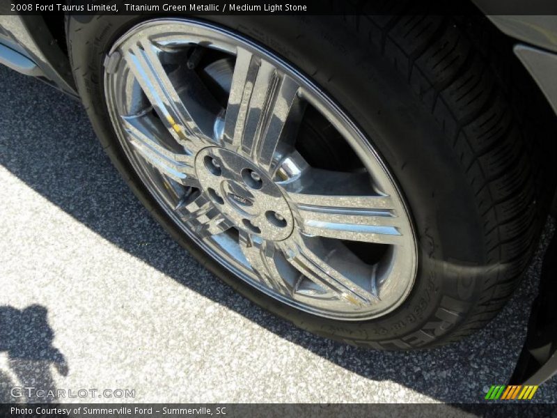 Titanium Green Metallic / Medium Light Stone 2008 Ford Taurus Limited