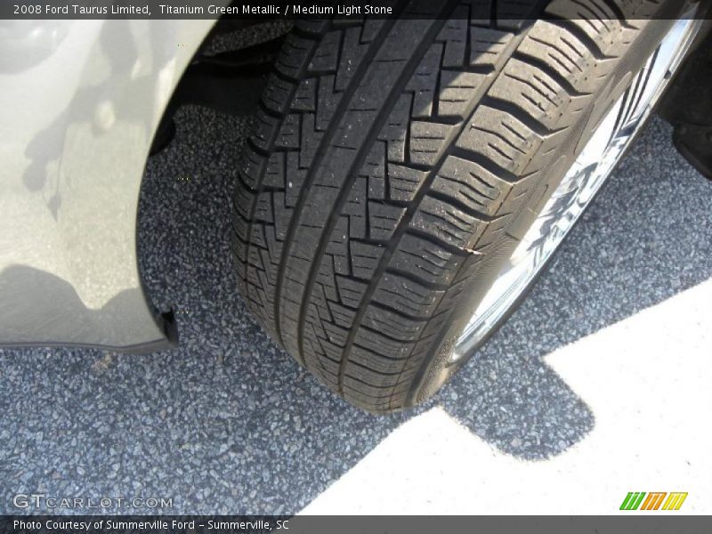 Titanium Green Metallic / Medium Light Stone 2008 Ford Taurus Limited