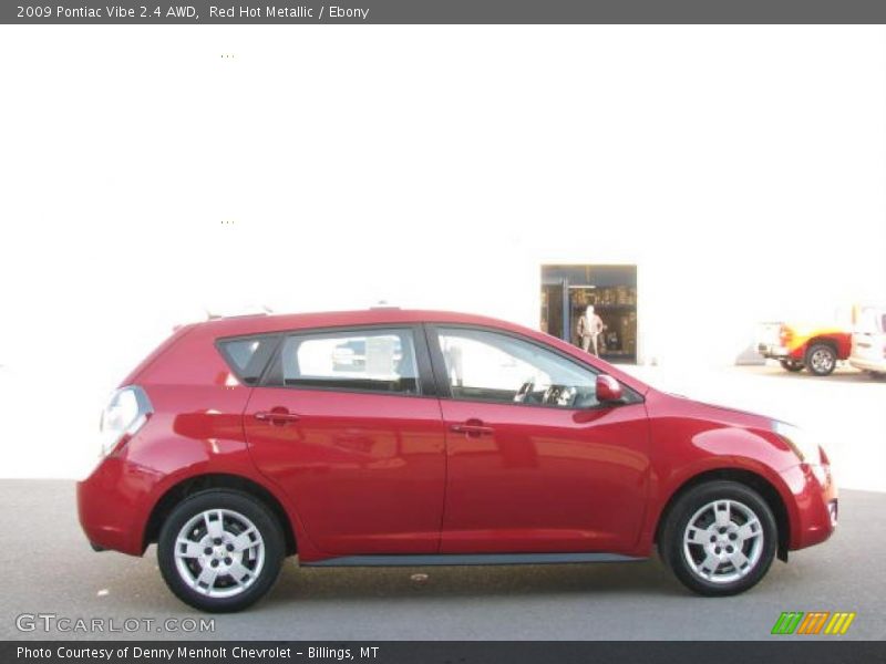 Red Hot Metallic / Ebony 2009 Pontiac Vibe 2.4 AWD