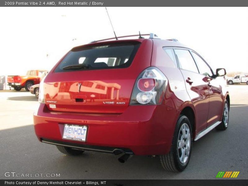 Red Hot Metallic / Ebony 2009 Pontiac Vibe 2.4 AWD