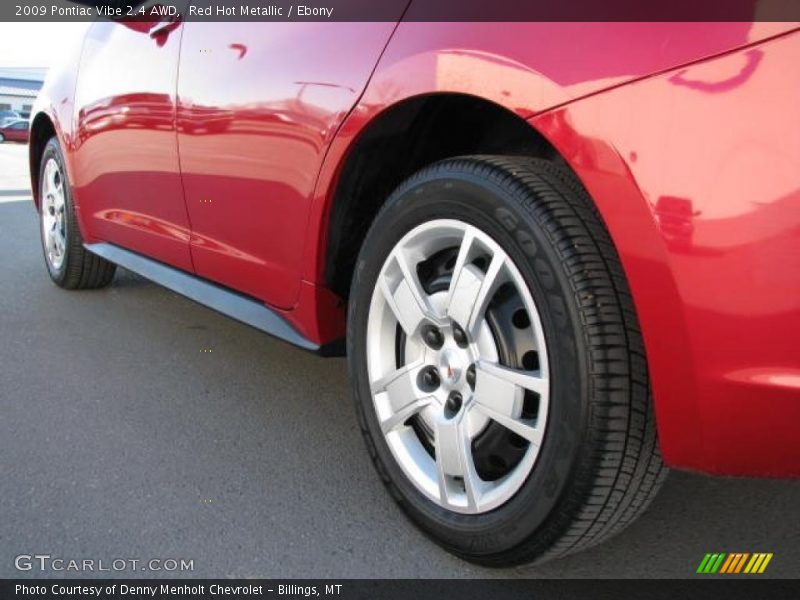 Red Hot Metallic / Ebony 2009 Pontiac Vibe 2.4 AWD