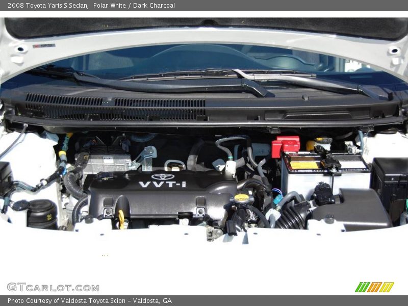 Polar White / Dark Charcoal 2008 Toyota Yaris S Sedan