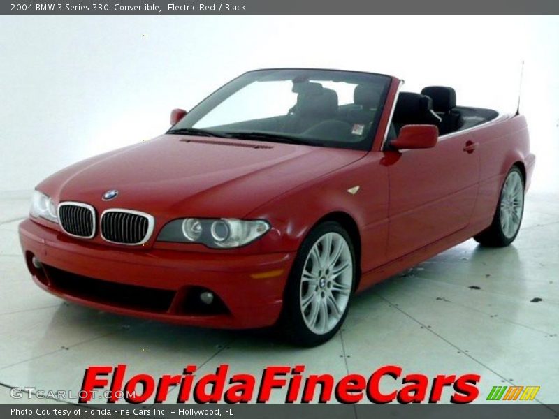 Electric Red / Black 2004 BMW 3 Series 330i Convertible