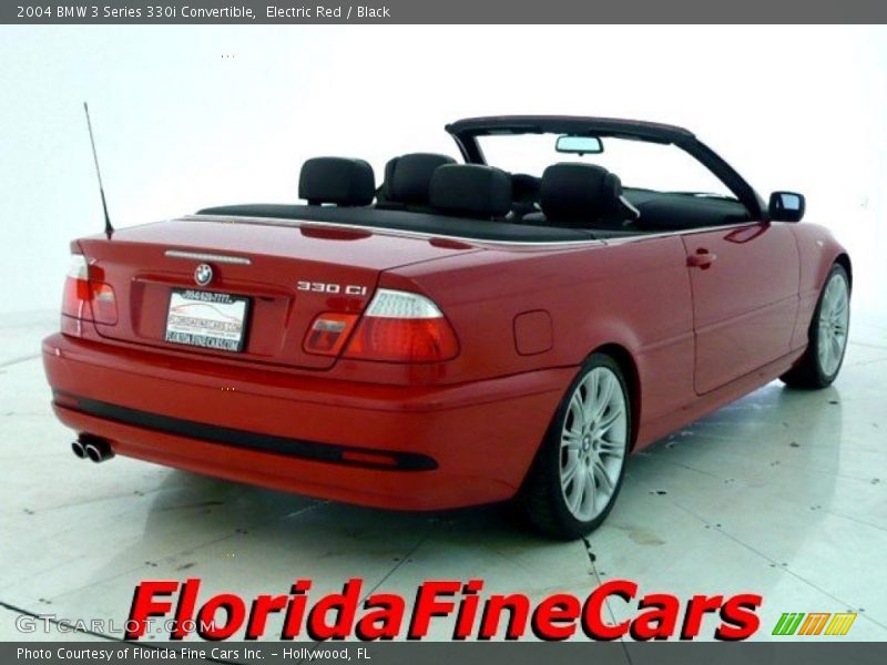 Electric Red / Black 2004 BMW 3 Series 330i Convertible