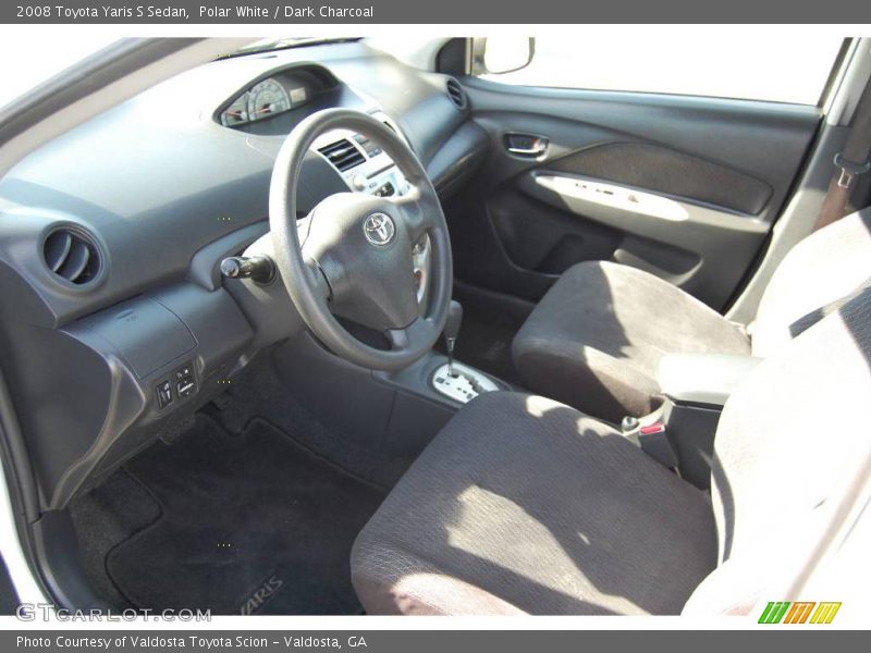 Polar White / Dark Charcoal 2008 Toyota Yaris S Sedan
