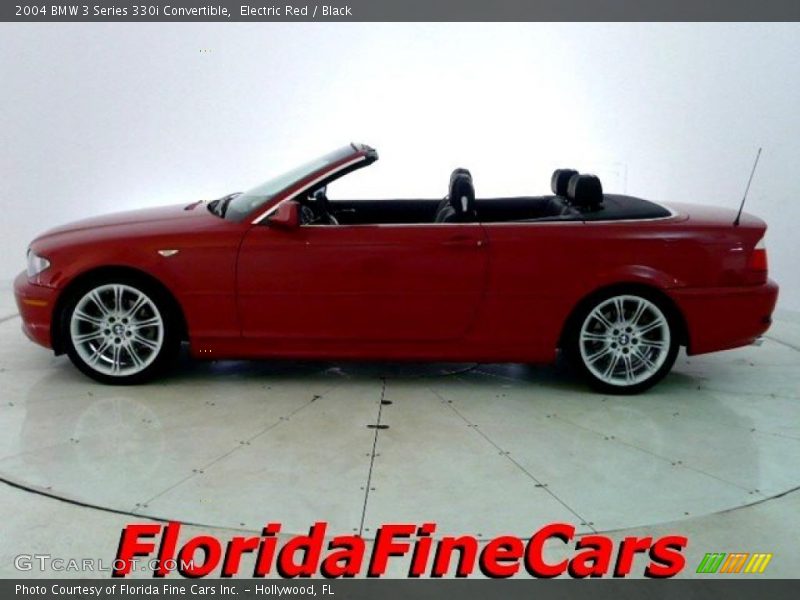 Electric Red / Black 2004 BMW 3 Series 330i Convertible