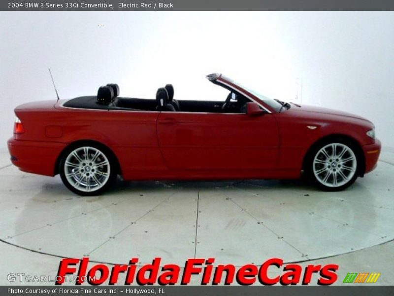Electric Red / Black 2004 BMW 3 Series 330i Convertible