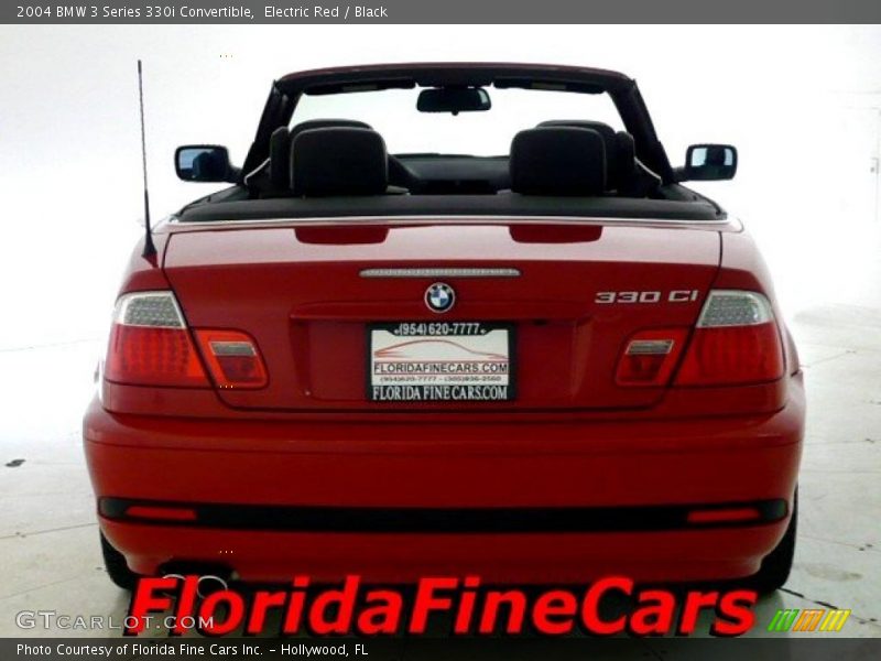 Electric Red / Black 2004 BMW 3 Series 330i Convertible