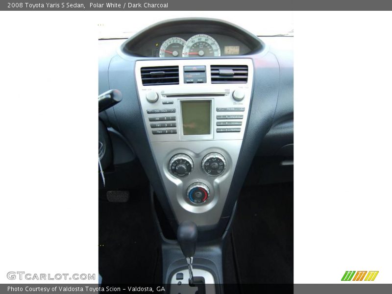 Polar White / Dark Charcoal 2008 Toyota Yaris S Sedan