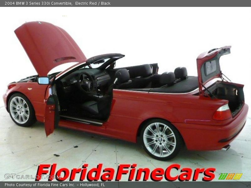 Electric Red / Black 2004 BMW 3 Series 330i Convertible
