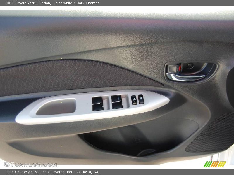 Polar White / Dark Charcoal 2008 Toyota Yaris S Sedan