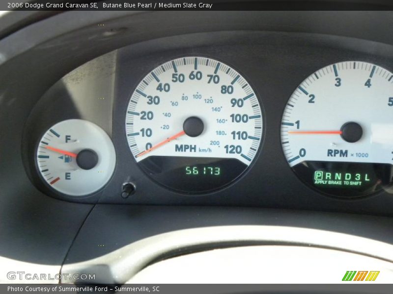 Butane Blue Pearl / Medium Slate Gray 2006 Dodge Grand Caravan SE