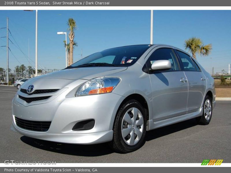 Silver Streak Mica / Dark Charcoal 2008 Toyota Yaris S Sedan