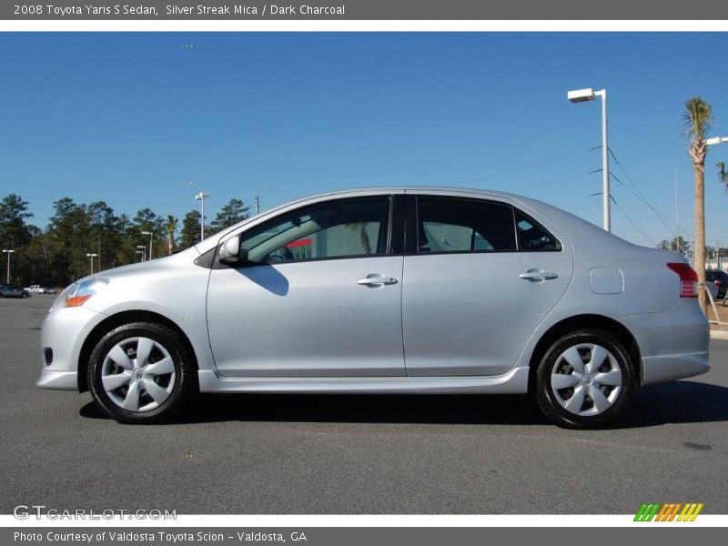 Silver Streak Mica / Dark Charcoal 2008 Toyota Yaris S Sedan