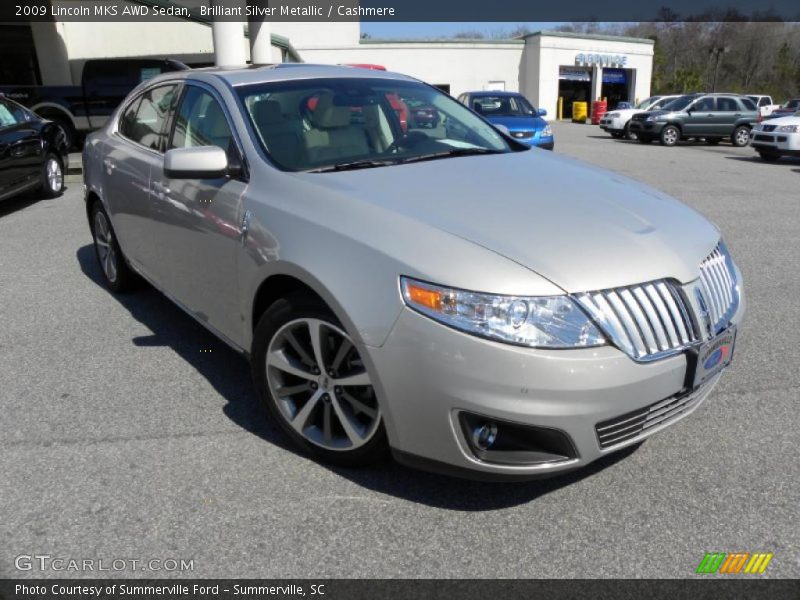 Brilliant Silver Metallic / Cashmere 2009 Lincoln MKS AWD Sedan