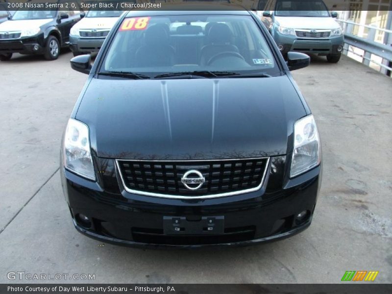 Super Black / Charcoal/Steel 2008 Nissan Sentra 2.0