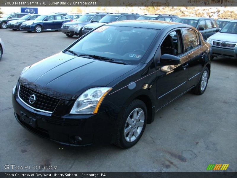 Super Black / Charcoal/Steel 2008 Nissan Sentra 2.0