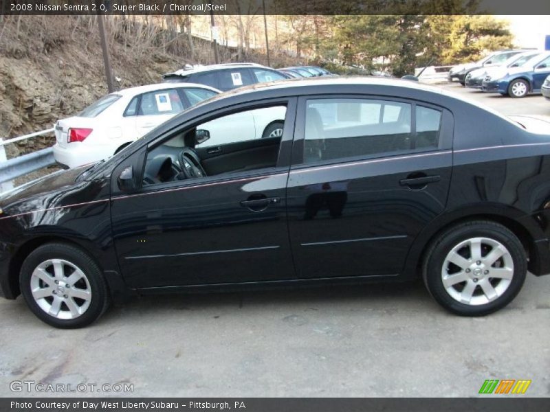 Super Black / Charcoal/Steel 2008 Nissan Sentra 2.0