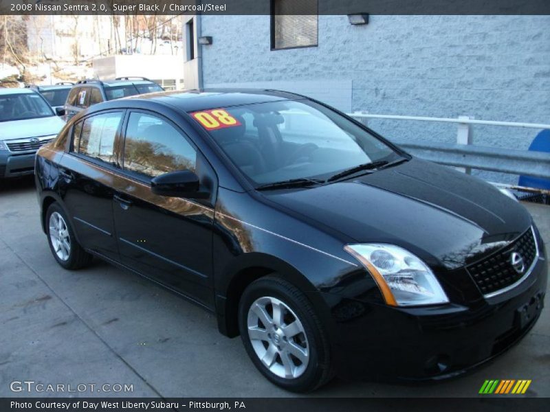 Super Black / Charcoal/Steel 2008 Nissan Sentra 2.0