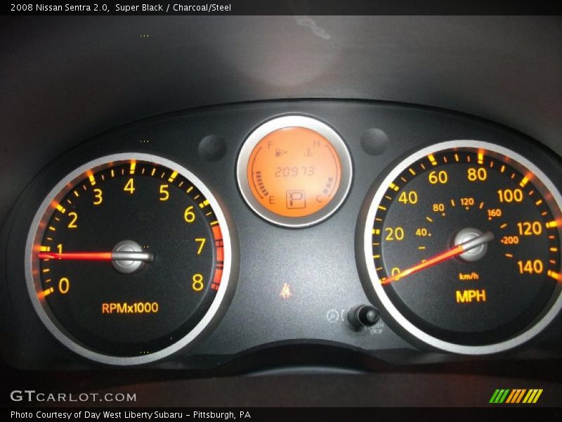 Super Black / Charcoal/Steel 2008 Nissan Sentra 2.0