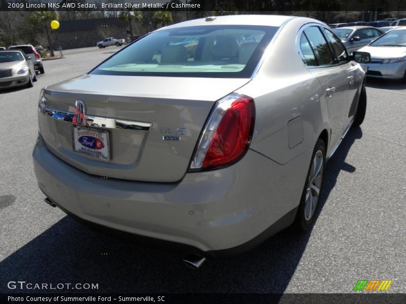 Brilliant Silver Metallic / Cashmere 2009 Lincoln MKS AWD Sedan