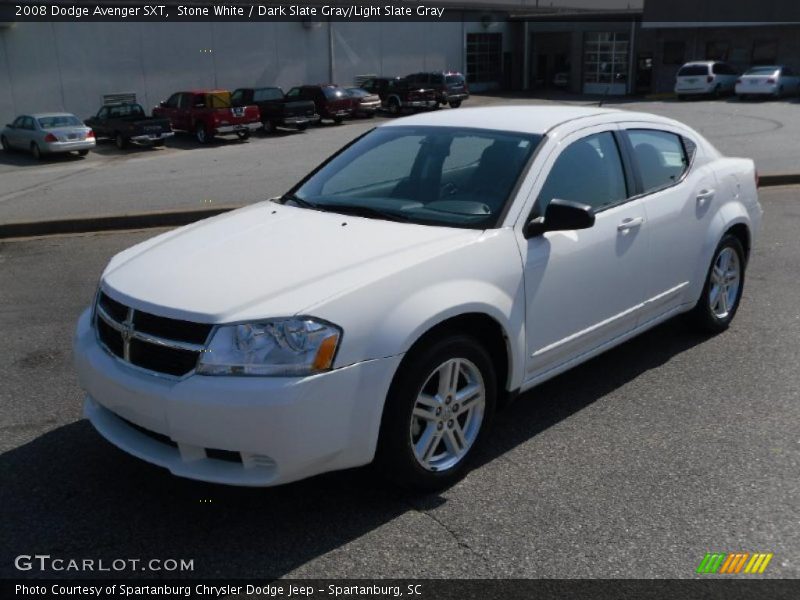Stone White / Dark Slate Gray/Light Slate Gray 2008 Dodge Avenger SXT
