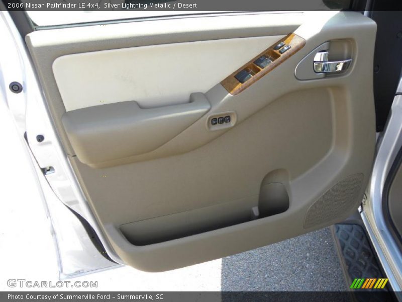 Silver Lightning Metallic / Desert 2006 Nissan Pathfinder LE 4x4