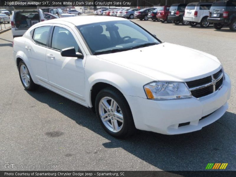 Stone White / Dark Slate Gray/Light Slate Gray 2008 Dodge Avenger SXT