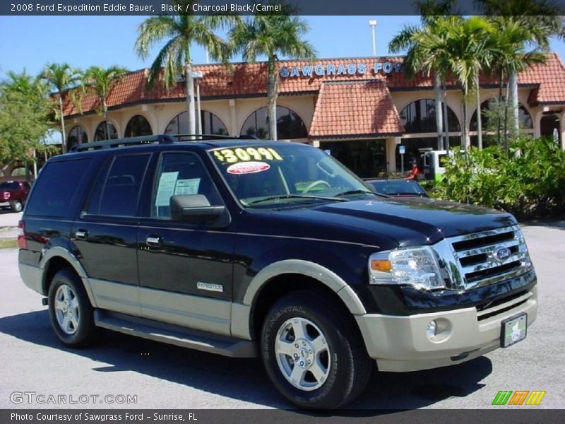 Black / Charcoal Black/Camel 2008 Ford Expedition Eddie Bauer