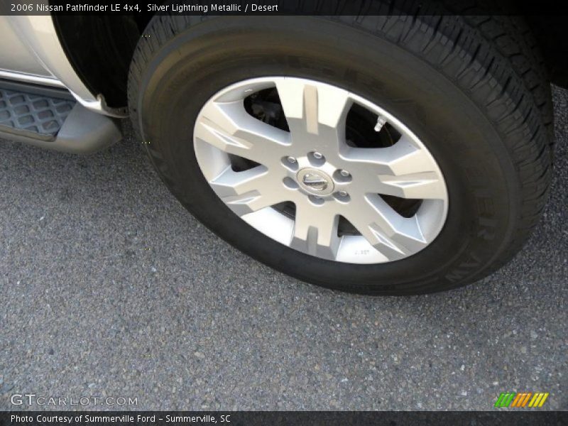 Silver Lightning Metallic / Desert 2006 Nissan Pathfinder LE 4x4
