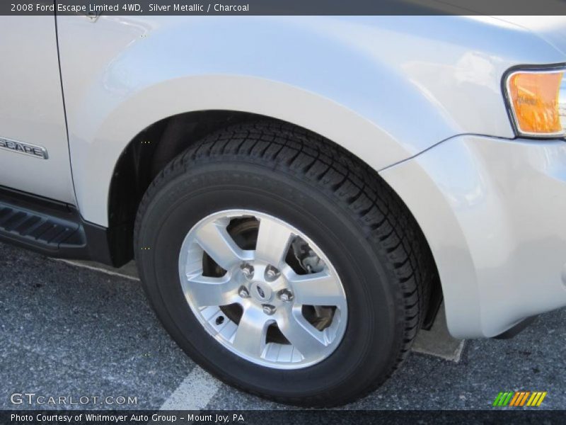 Silver Metallic / Charcoal 2008 Ford Escape Limited 4WD