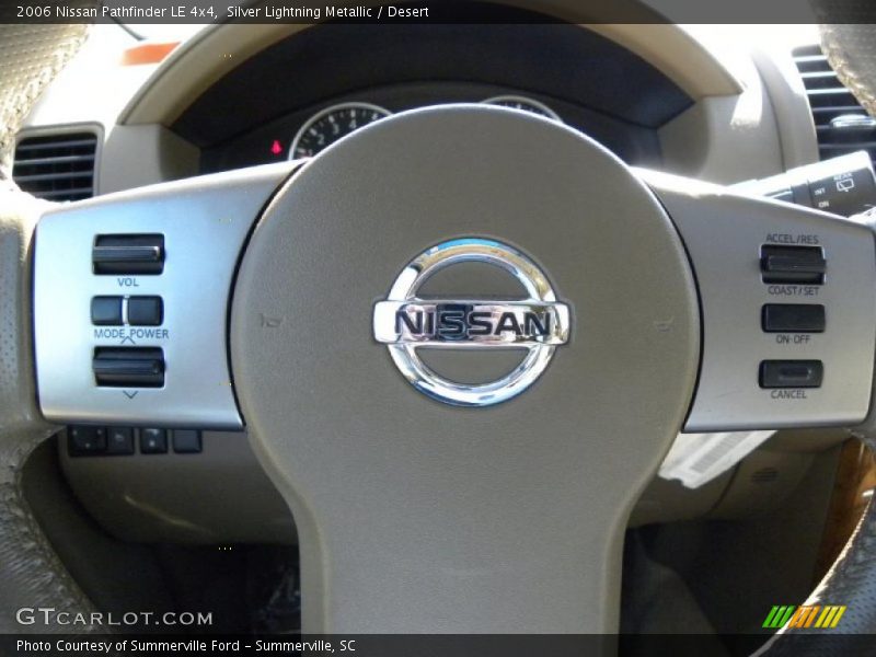 Silver Lightning Metallic / Desert 2006 Nissan Pathfinder LE 4x4