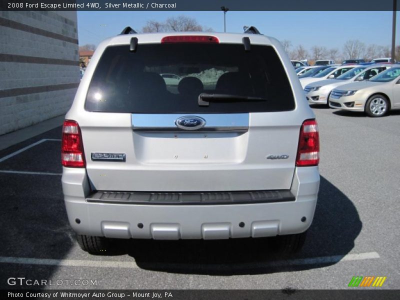 Silver Metallic / Charcoal 2008 Ford Escape Limited 4WD