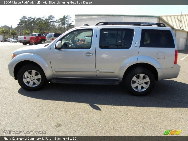 Silver Lightning Metallic / Desert 2006 Nissan Pathfinder LE 4x4